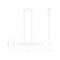 Z-Lite Artemis Linear Chandelier, 10-Light, 5 In.W x 40 In.L x 12.75 In.H, Modern Gold/Matte Opal 494-10L-MGLD - alternate 3